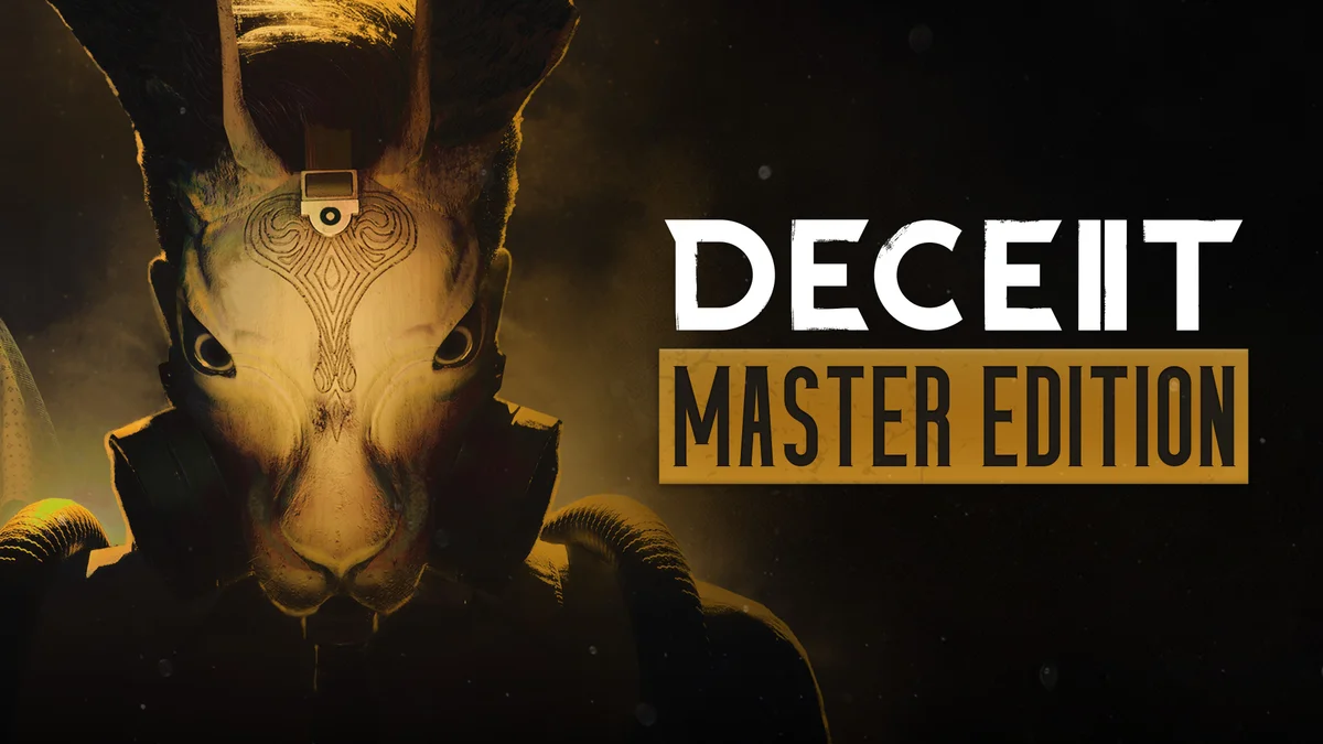 Deceit Master Edition cover with a golden rabbit mask